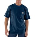 Carhartt Loose Fit Heavyweight Short-Sleeve Pocket T-Shirt, Navy, 5XL, REG K87-NVY5XLREG